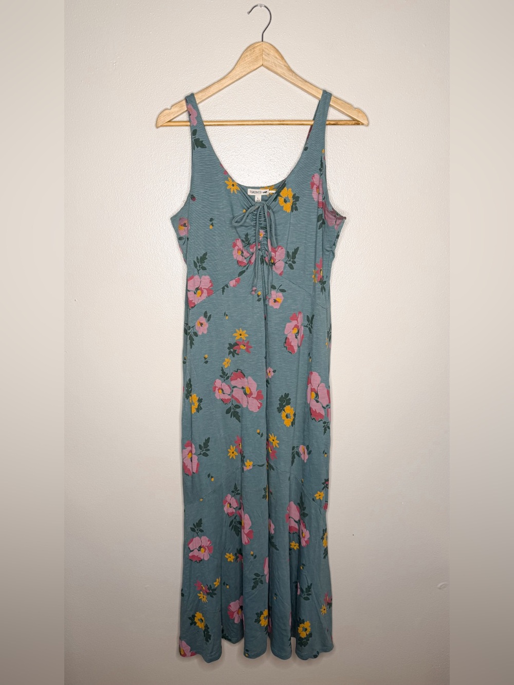 Toad & Co | Verona Sleeveless Midi Dress Ruched Floral Tencel Organic Cotton - Picture 7 of 13
